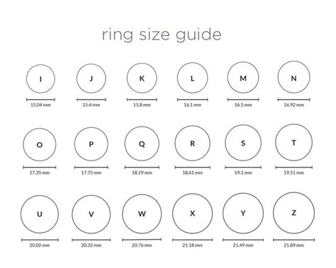 ysl ring size chart|ring width chart australia.